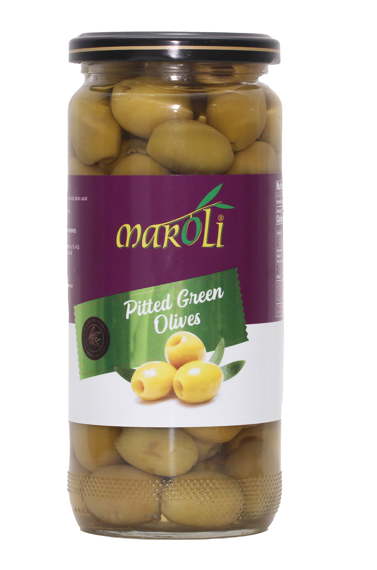 PITTED GREEN OLIVES