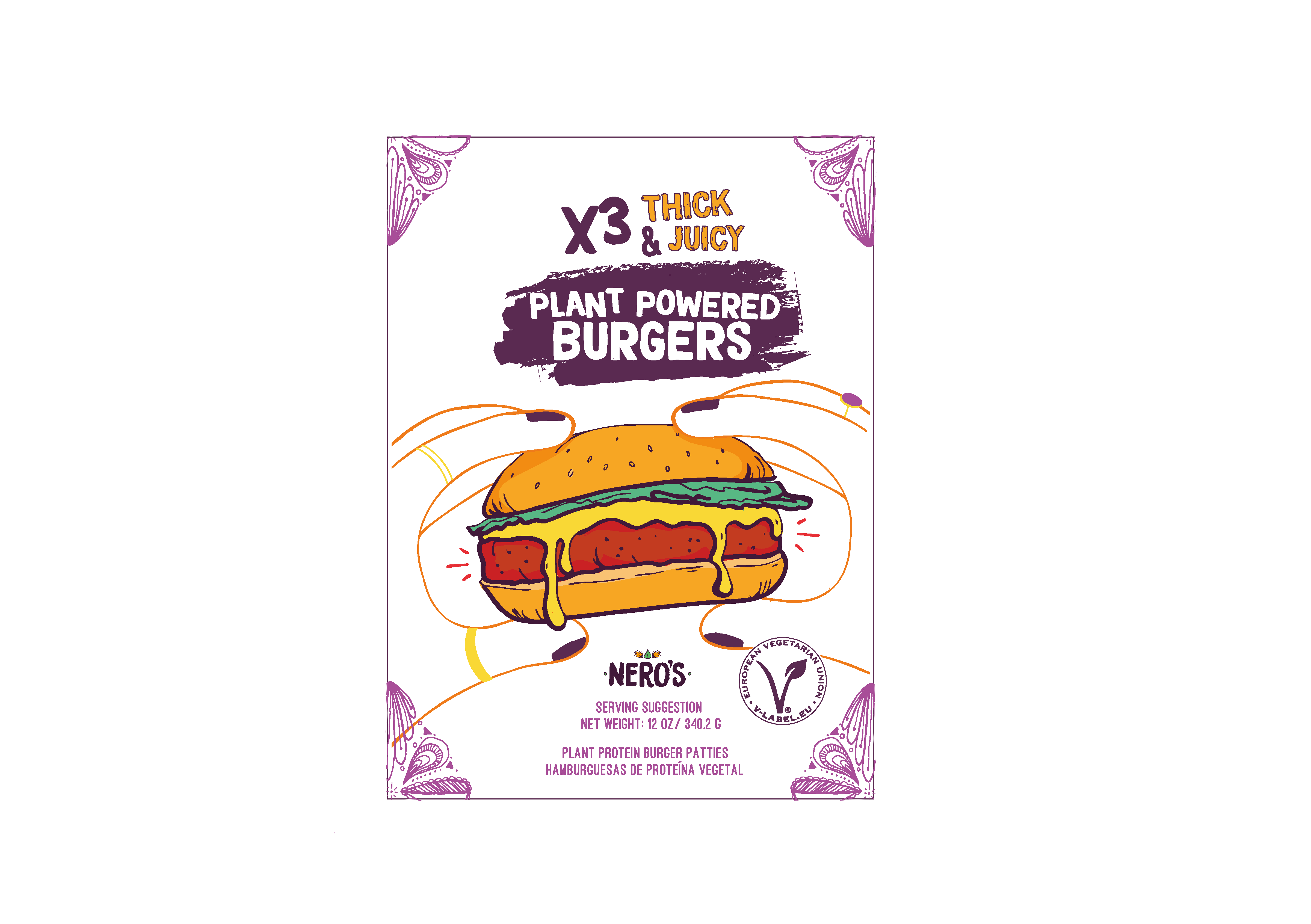 X3 Thick & Juicy Plant Powered Burgers