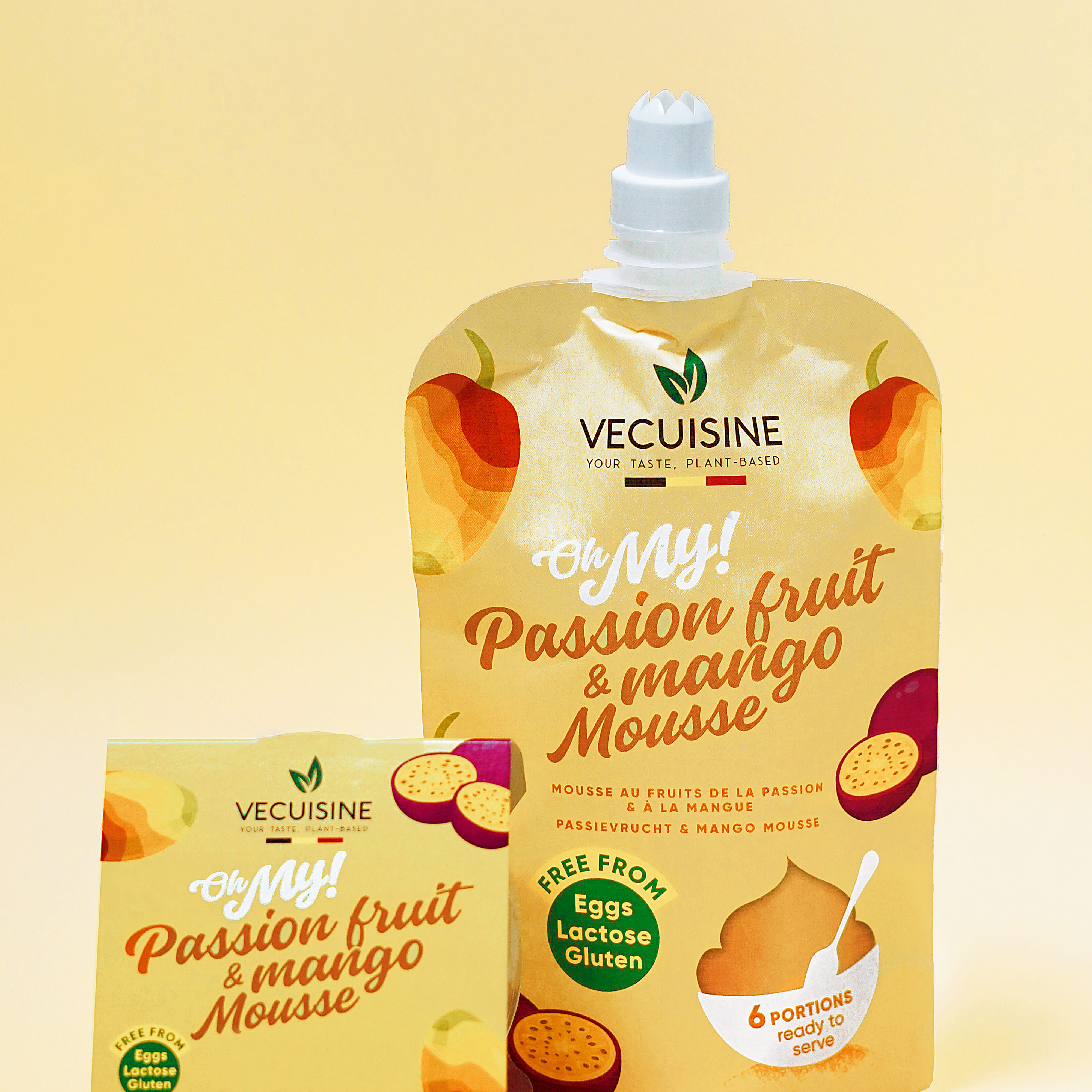 Free From & Plant-based PASSION MANGO MOUSSE