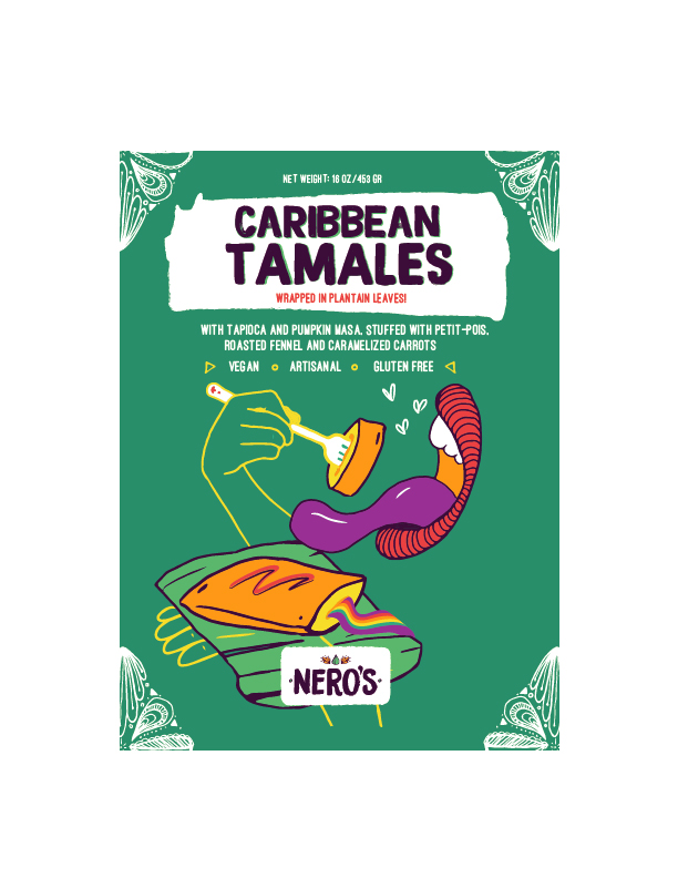 Caribbean Tamales: Petit-pois, Roasted Fennel  & Caramelized Carrots