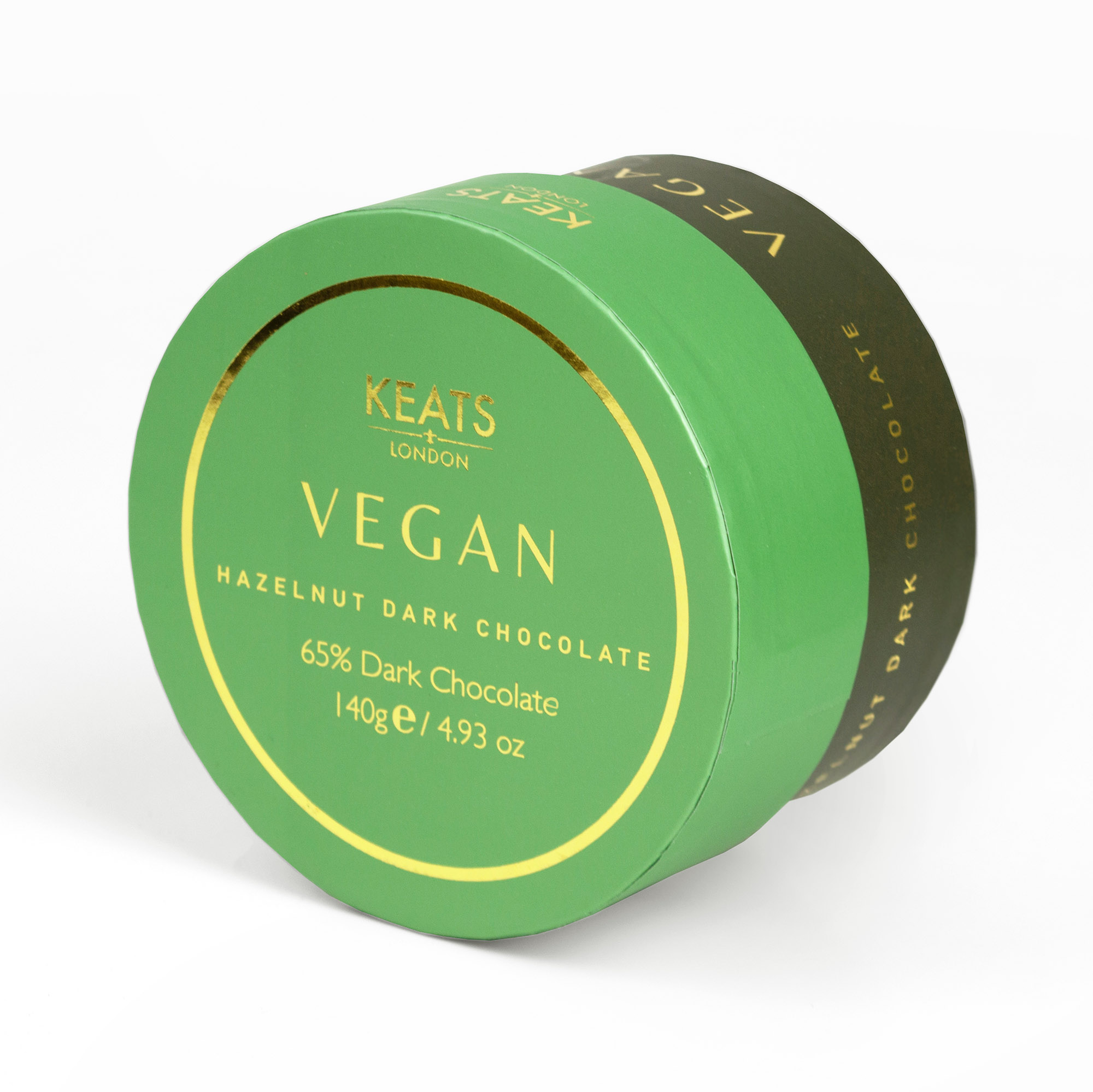 Keats Vegan Hazelnut Dark Chocolates Tub Gift Box 402g
