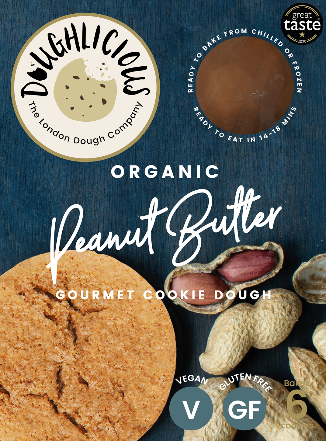 Organic Peanut Butter Ready To Bake Cookie Dough