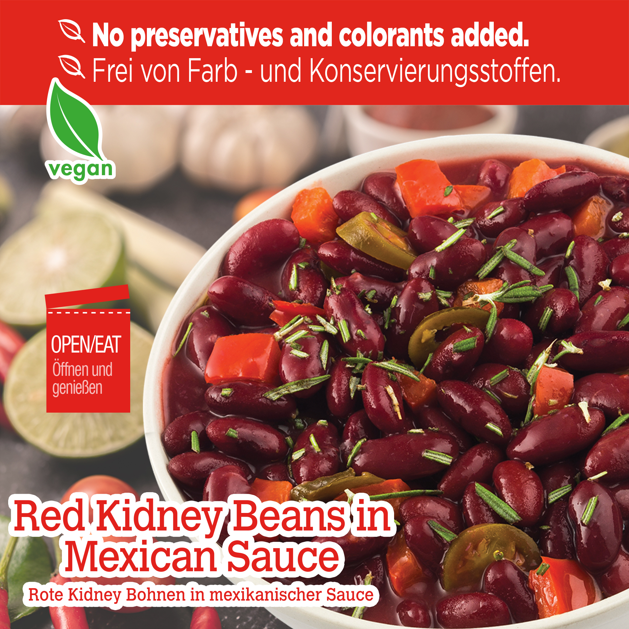 RED KIDNEY BEANS IN MEXICAN SAUCE