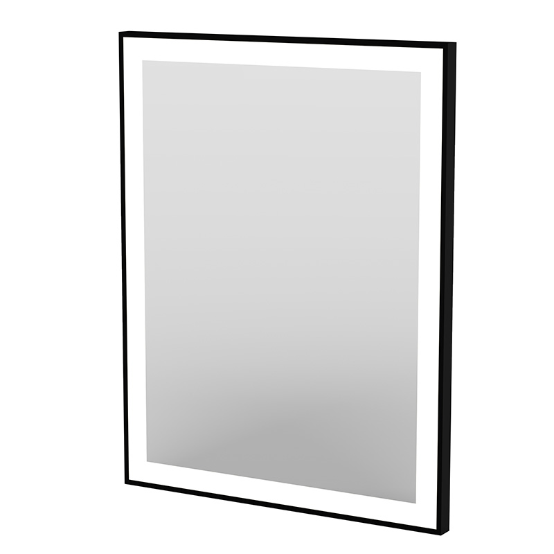 Mirror with frame, LED light band and defogger