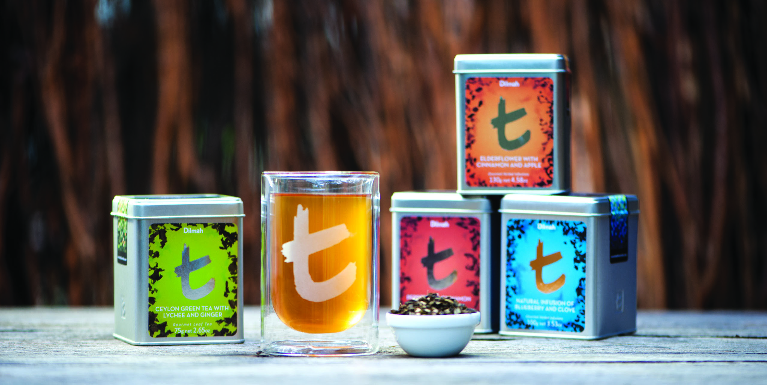 T-series designer gourmet teas by Dilmah