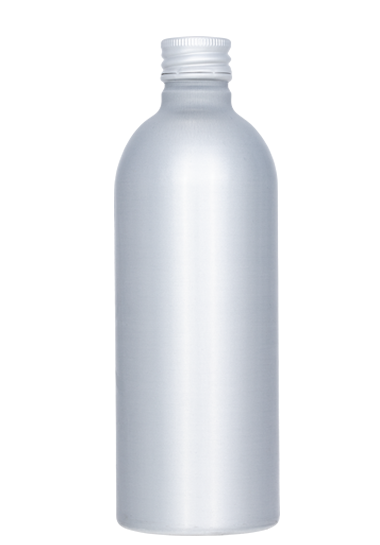 Spring water in aluminum bottle