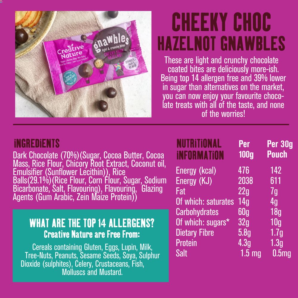 Gnawbles - Cheeky Choc HazelNOT Share Bag