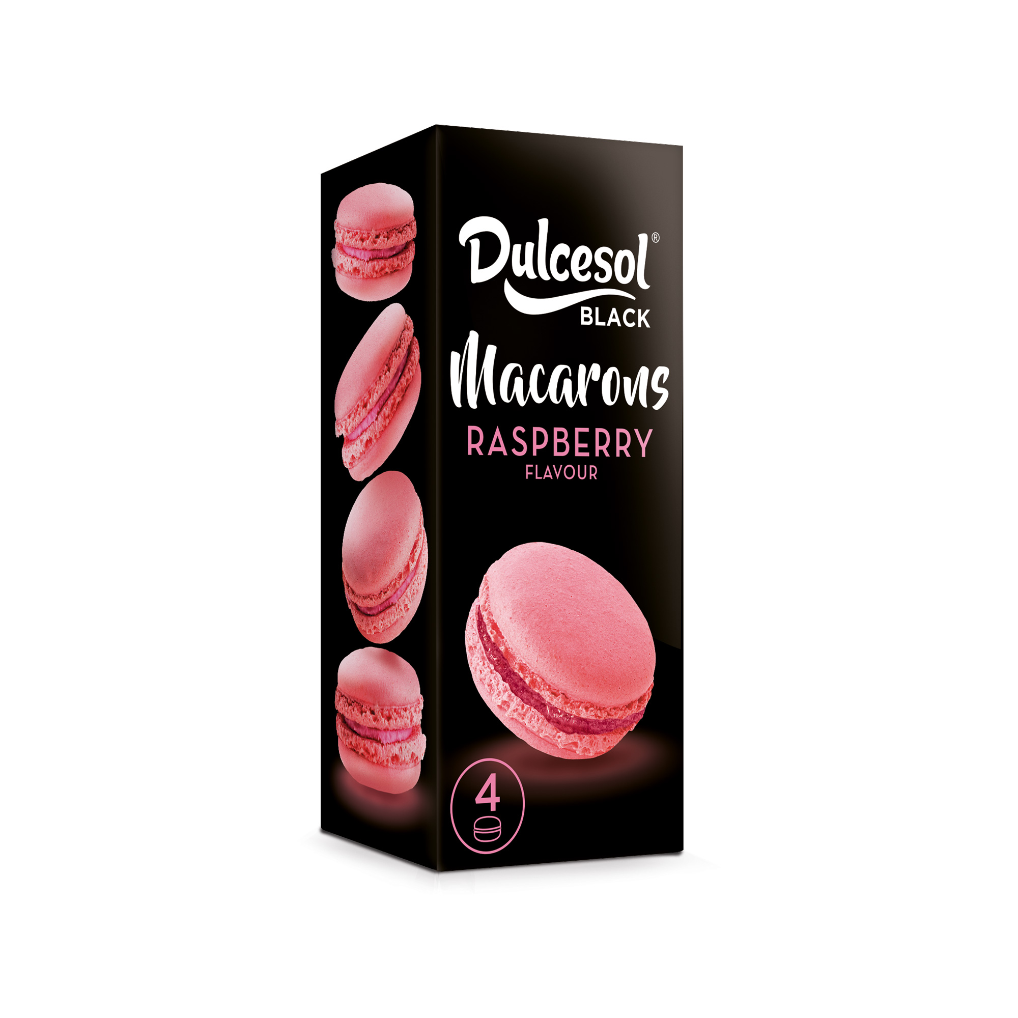Dulcesol Raspberry flavour Macarons