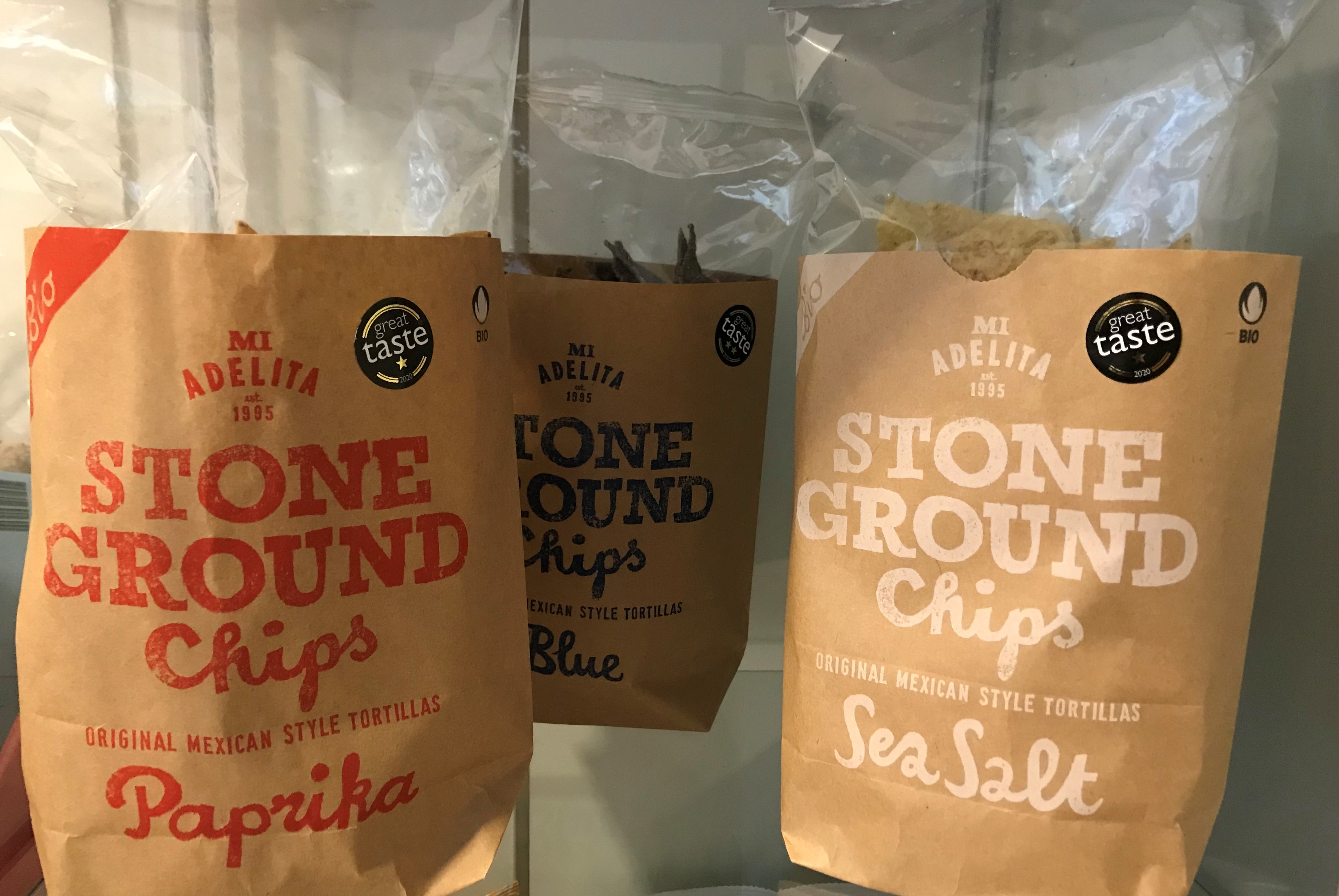 organic stone ground tortilla chips sea salt 150g