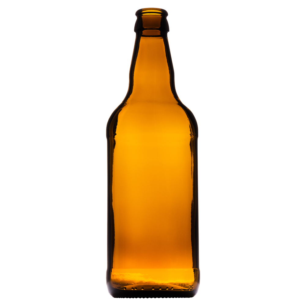 500ml Amber Lightweight Standard Ale Glass Bottle
