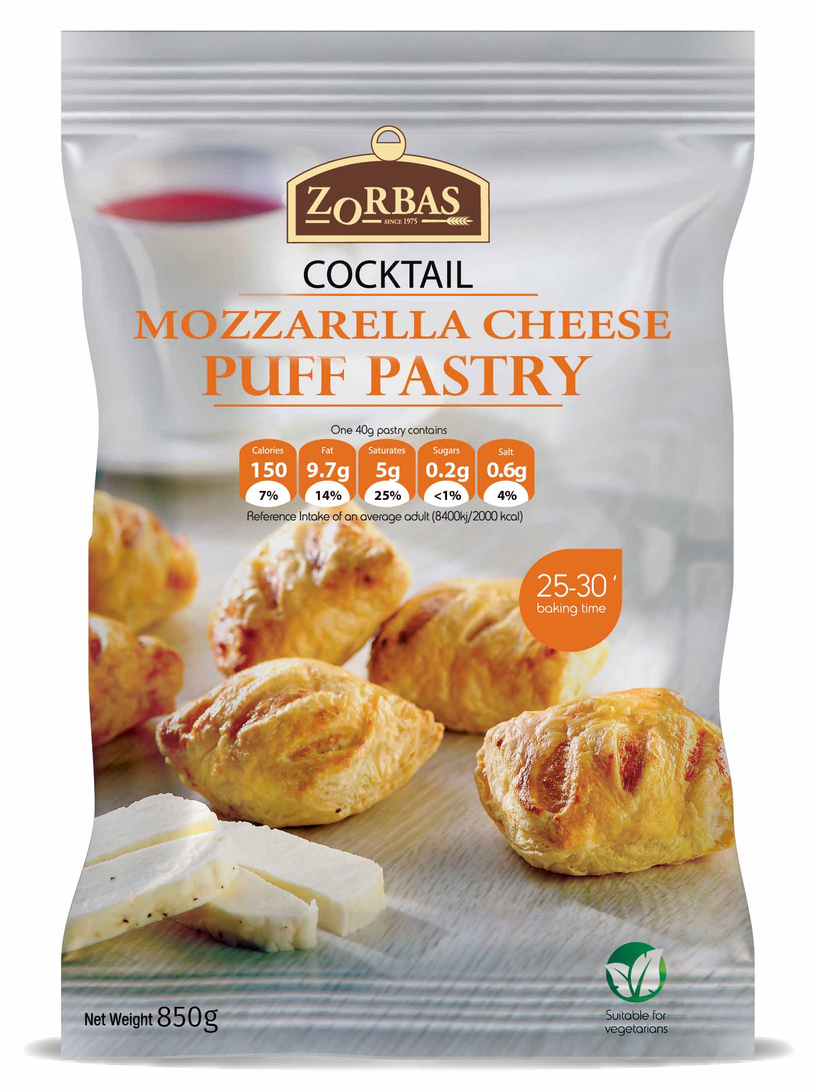 Mozzarella puff pastry bites